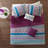Full/Queen Reversible Quilt Set with Throw Pillows