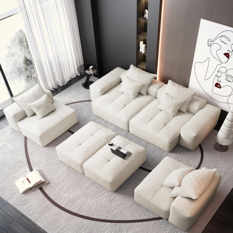 Canapé modulaire surdimensionné Modern, Beige
