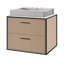 Aquaplane 22'' L Bathroom Sink-642754354