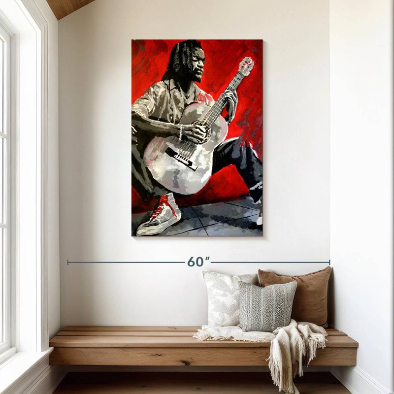 Abarca Jazz Player, H 45 po x l 30 po