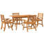 Solid Wood Patio Dining Set Table,