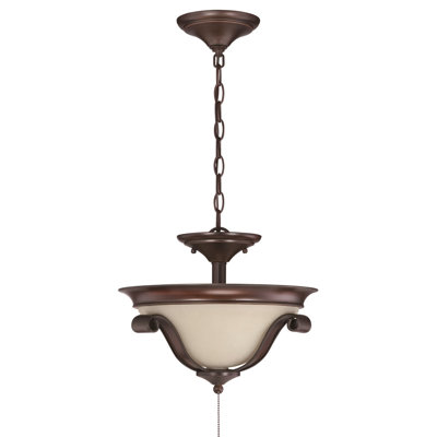 Jaime 14 in. 2 - Light LED Bowl Ceiling Fan Light Kit