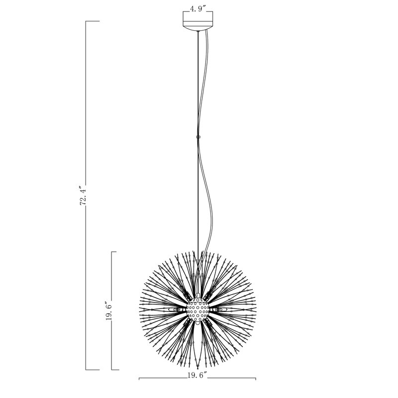 Lustre 9 lumières Gizela