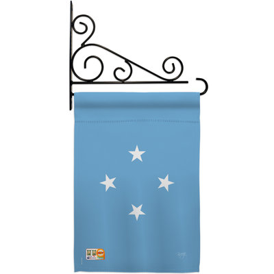 Double Sided 18.5'' H x 13'' W Polyester Flag Set