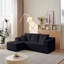 Canapé modulaire 104 po avec méridienne en L 104 po, canapé modulaire moderne avec assise profonde et sièges rembourrés-510393298
