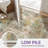 Amald  Pavelina Abstract Machine Washable Mosaic / Ivory White Indoor Area Rug With Non-Slip Backing-1880133544