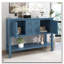 Console de rangement rétro avec quatre petits tiroirs et une tablette inférieure-1537612653