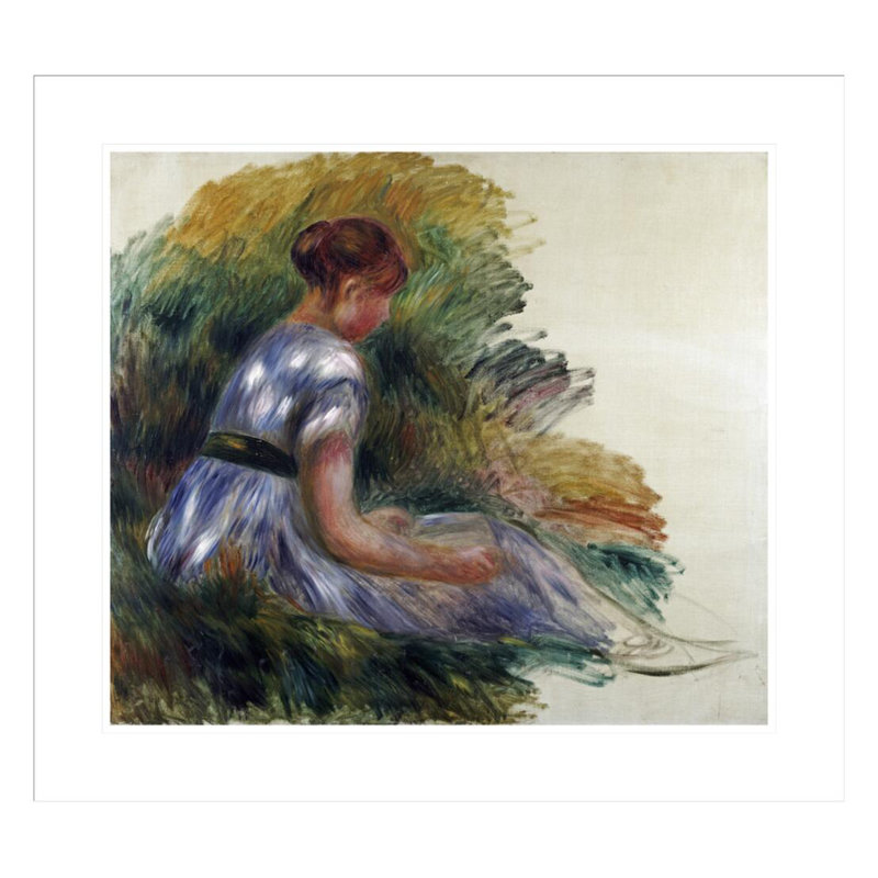 «Alice Gamby In The Garden» par Pierre-Auguste Renoir, impression giclée encadrée, H 23,5 po x l 26,01 po