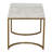 Rayva Half Moon Rectangular Coffee Table Wood Grain and Metal-2110301477