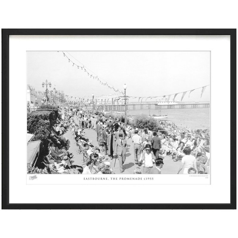 Eastbourne, The Promenade C1955 by Francis Frith - Single Picture Frame Print, 40cm H x 50cm W x 2.3cm D