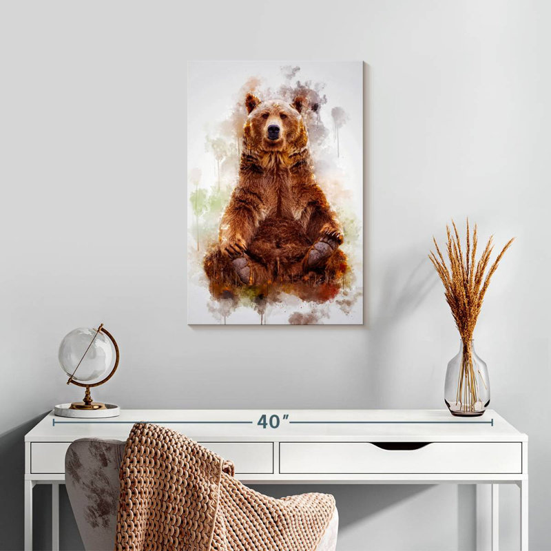 Brampt Brown Bear Sitting, 24" H x 16" W