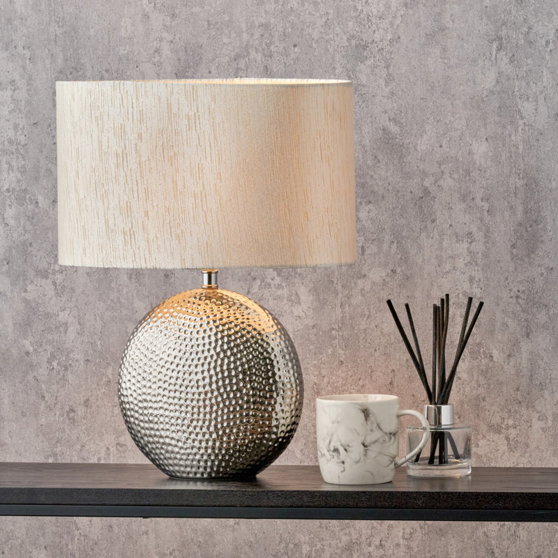 41Cm Table Lamp, Chrome