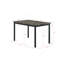 Ensemble de salle à manger en métal avec plateau en faux marbre 5 pièces Furniture - noir, ensemble de salle à manger, table et 4 chaises