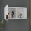 Pharmacie avec miroir et tablettes, avec option de positionnement vertical ou horizontal, solution de rangement de salle de bain moderne, blanc