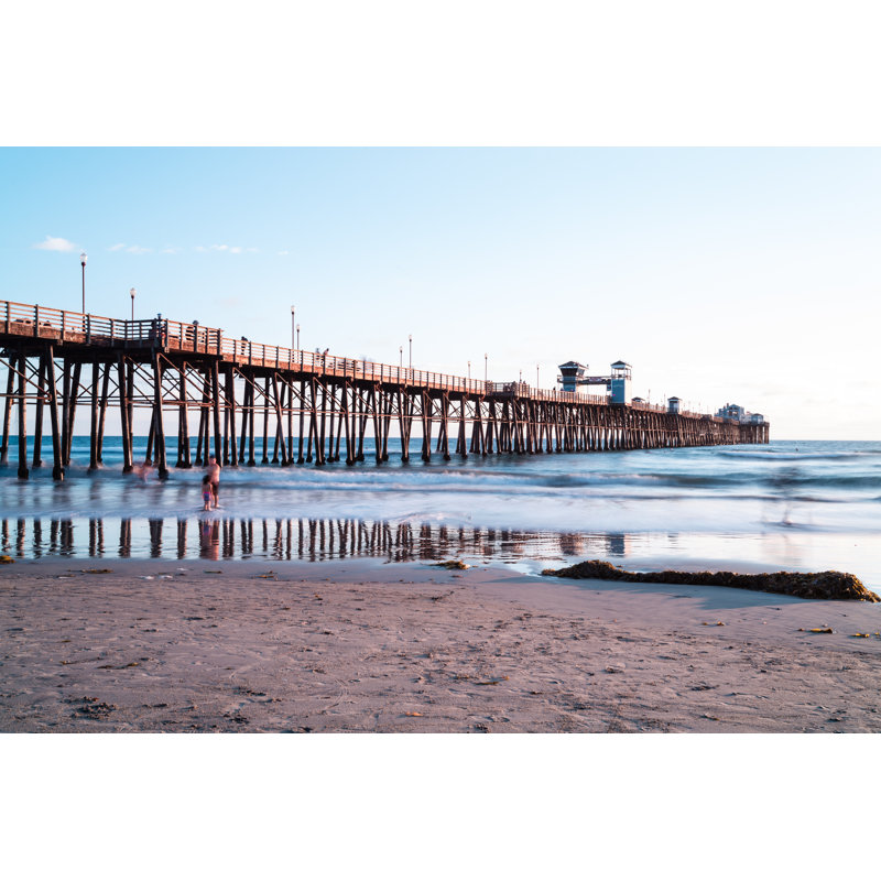 Oceanside Pier - Photographie sur toile tendue, L 12 po x H 8 po