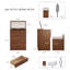 Meuble-lavabo en bois massif 3 en 1 Anita avec miroir rabattable, fauteuil caché, éclairage DEL réglable et prise de courant, coiffeuse de maquillage entièrement assemblée-1423437184-1432550888