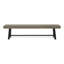 Banc en bois gris - Polyvalent pour différents styles d'extérieur
