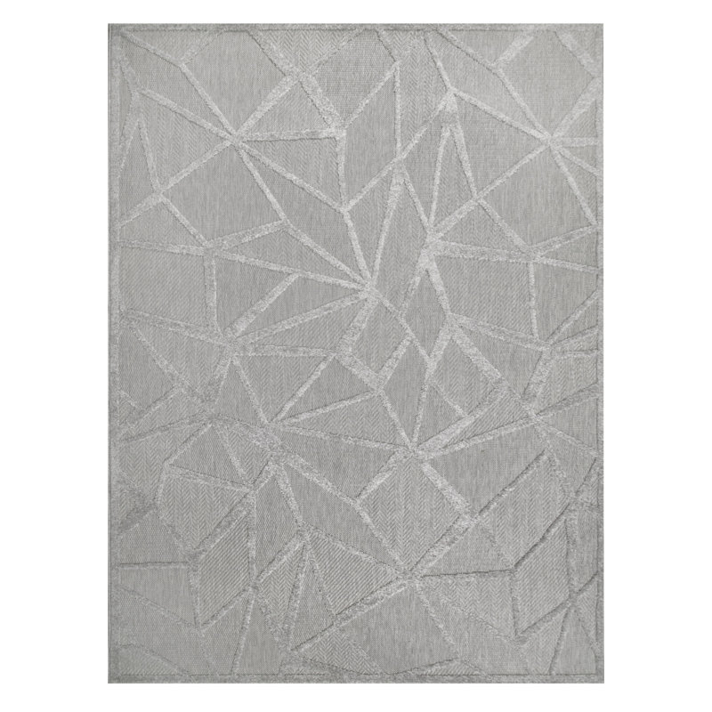 Geometric Indoor Rug, Rectangle 6'7" x 9'6"