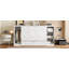 Lit escamotable simple avec tablettes de chevet et garde-robe