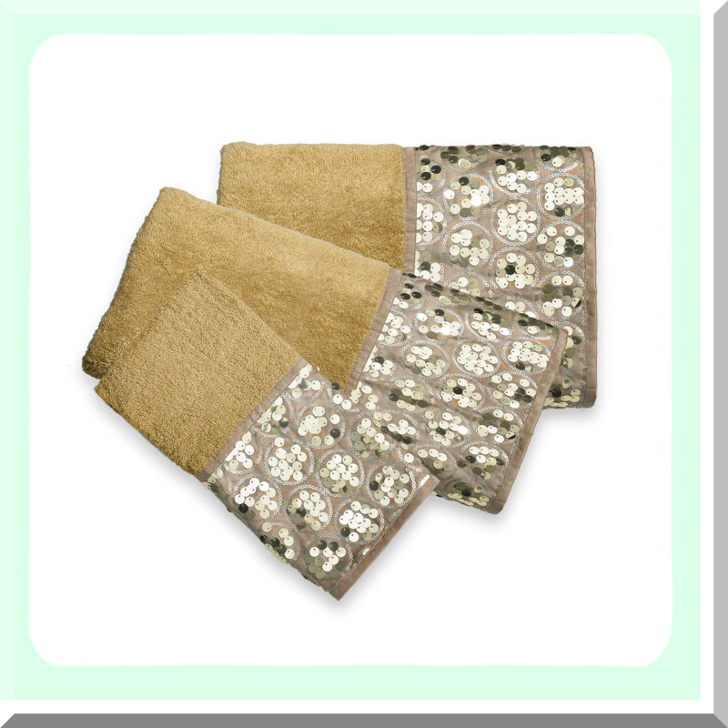 LuxWeave 3-Piece Champagne Towel Set - Premium Softness & Absorbency