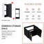 meuble-lavabo mural moderne de qualité minimaliste avec lavabo en céramique et armoires latérales-186207603