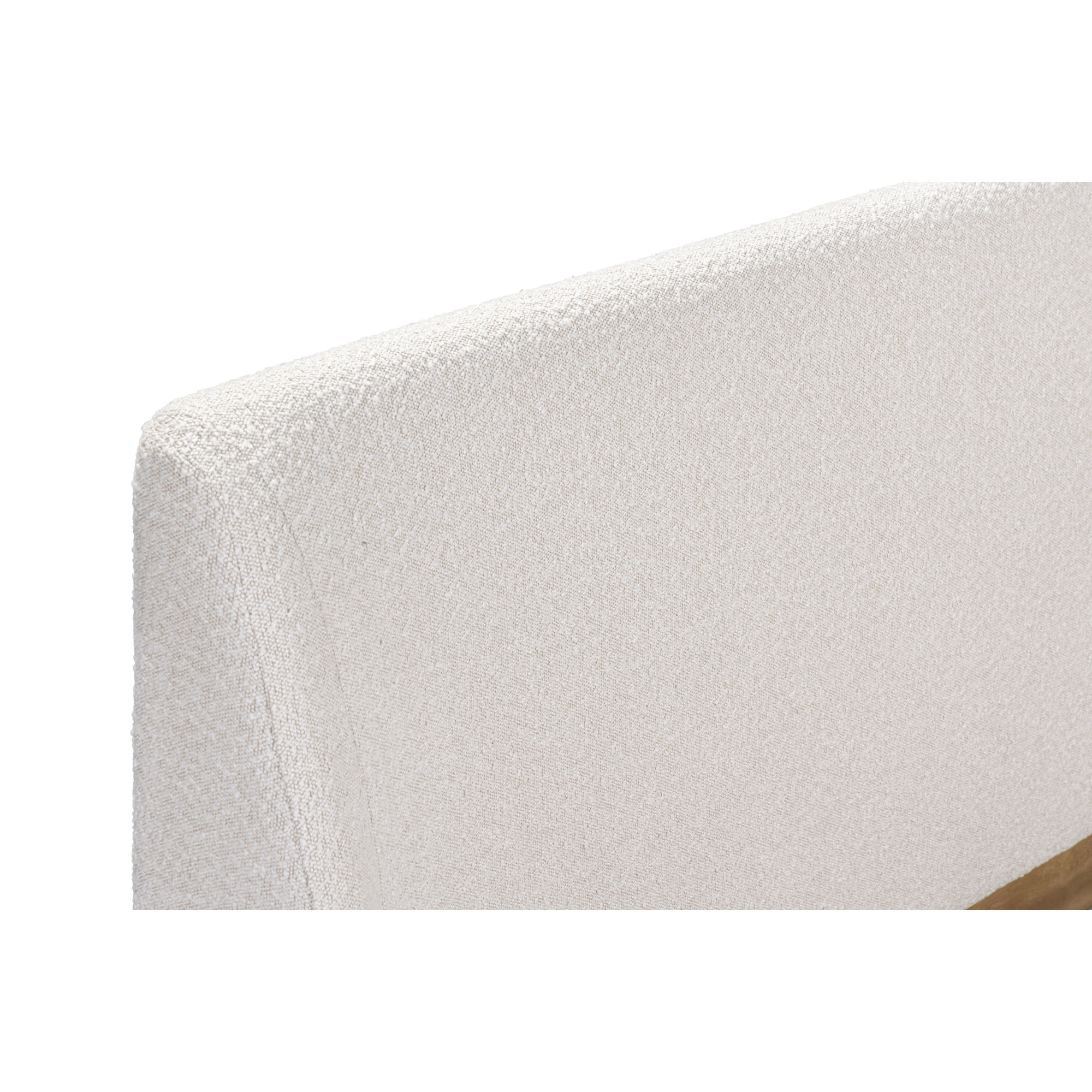 Layton Upholstered Bed, King, Ivory