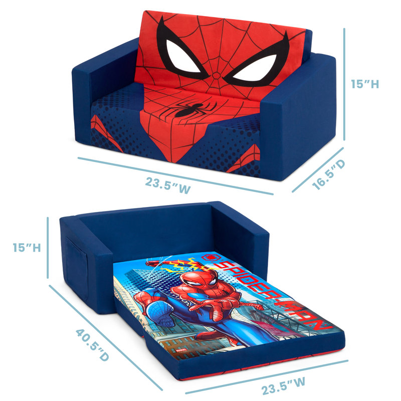 Spider-Man Cozee Flip-Out Kids Sleeper Sofa