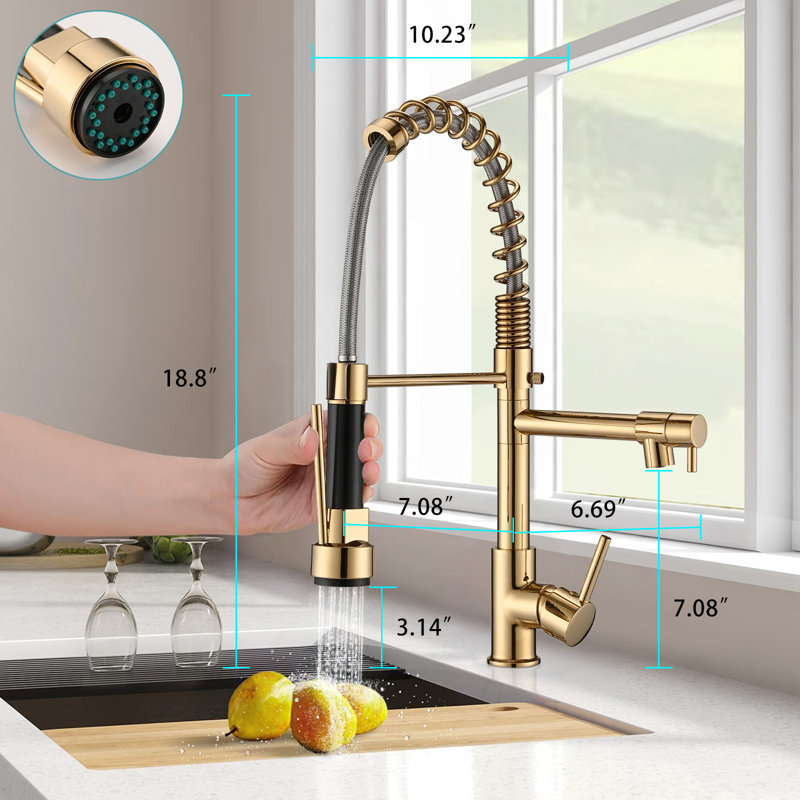 Pdpbath Pull Down Kitchen Faucet