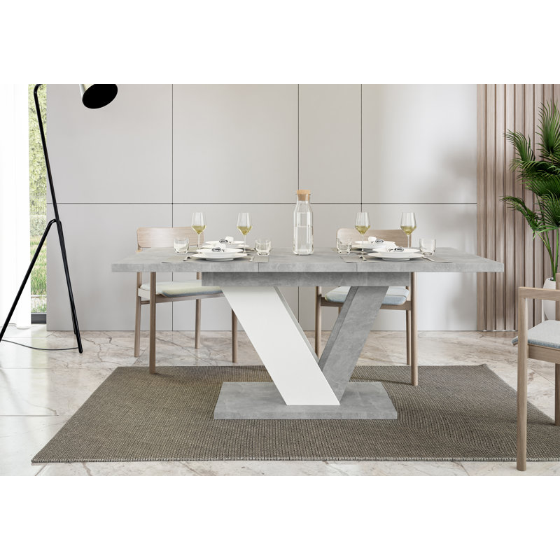 Extendable Dining Table Dubai, Grey/White