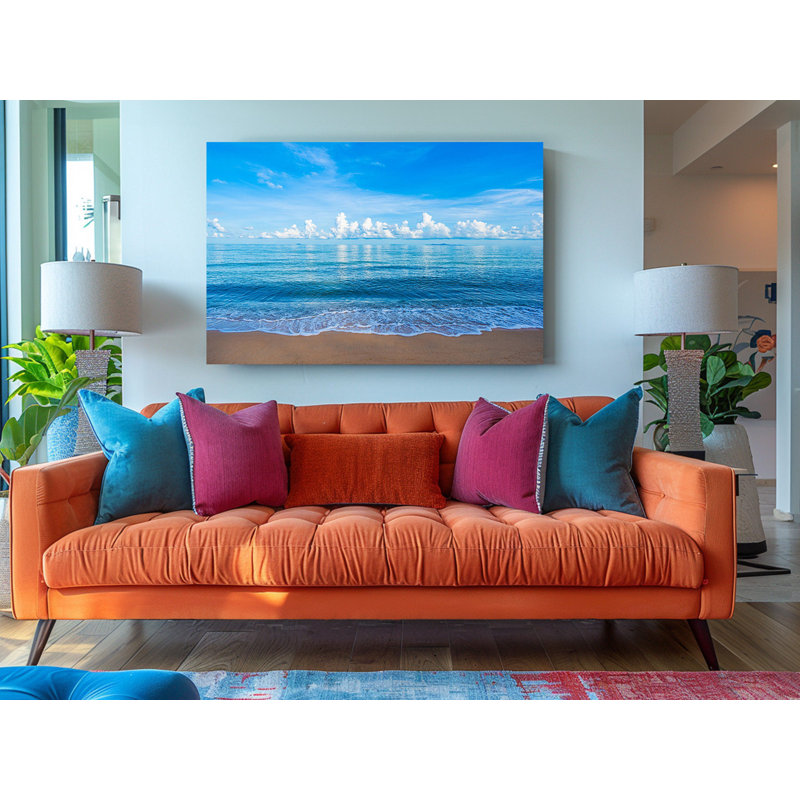 Impression sur toile, plage tropicale, H 16 po x l 24 po