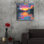 Art mural en verre épique «Landscape Trip 2» par Ann Klee, 24 po x 24 po