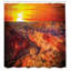 Ensemble de rideau de douche unique grand canyon avec effet coucher de soleil à l’horizon house-299643905