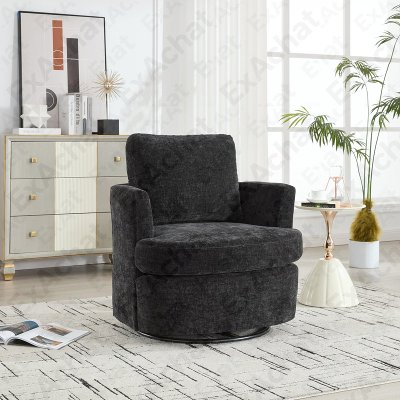 Chaise pivotante, Noir