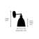 Wayland 1 - Light Dimmable Industrial Style Switched Armed Sconce Wall Light