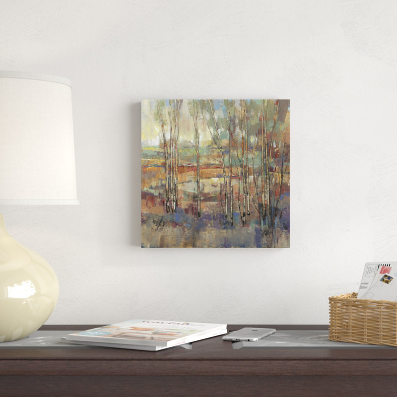 «Kaleidoscopic Forest I» par Timothy O 'Toole - peinture sur toile tendue, H 12 po x l 12 po, Toile tendue, Sans cadre
