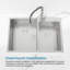 Évier de cuisine encastré à double cuve encastrable 33 po x 19 po