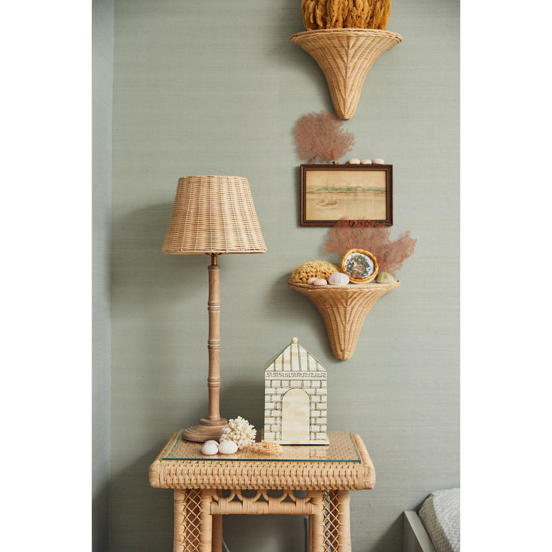 Amanda Lindroth Baytree Wicker Bracket, Cream/White