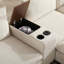 Canapé modulaire surdimensionné de 140 po avec repose-pieds et console amovibles, poches de rangement amovibles, porte-gobelet, siège large, chargeur USB, canapé en velours côtelé en forme de U à 6 places