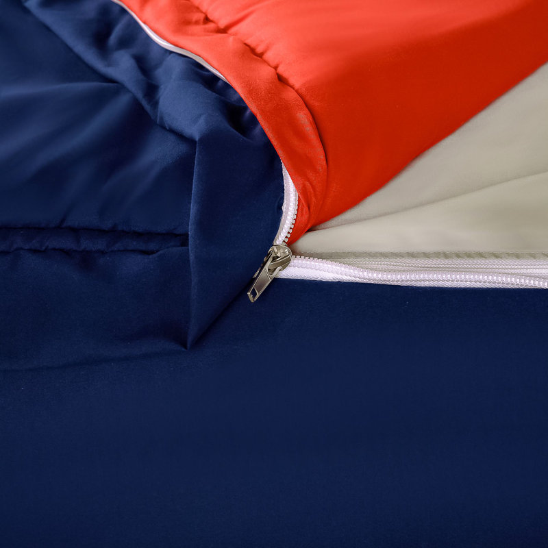  Bunkie Deluxe All-In-One Zipper Bedding Set, Twin, Deep Blue