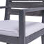 Ensemble de salle à manger d'extérieur extensible en bois d'acacia 7 pièces, gris foncé et gris clair sablé