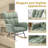 Modern Tufted Teddy Fleece Rocking Chair with Side Pocket, Glider Chair for Nursery & Living Room, Comfy Upholstered Rocker with Wood Sled Base& Metal Frame-834799008