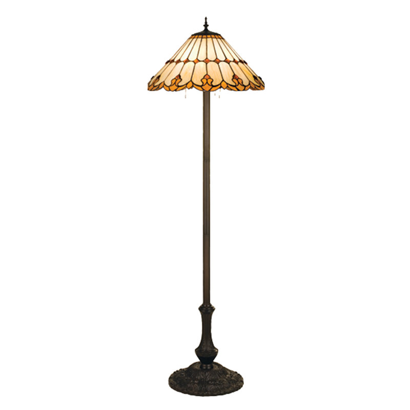 Diane 63'' Mahogany Bronze Traditional Floor Lamp