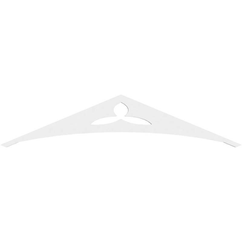 Naple Architectural Grade PVC Gable, 7.5" H x 36" W x 1" D, 5/12