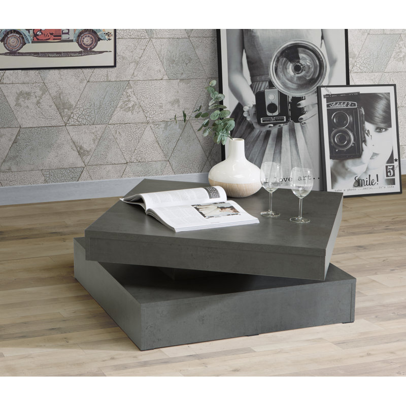 Downer Block Coffee Table, Dark grey