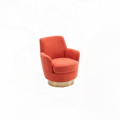 Teddy Swivel Barrel Chair, Swivel Accent Chairs Armchair for Living Room, Reading Chairs for Bedroom Comfy