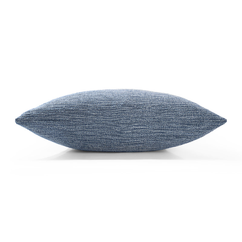 Molto Square Indoor/Outdoor Pillow Cover & Insert, Navy, 18" x 18"