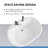 60" L x 42" W Free Standing Soaking Acrylic Bathtub