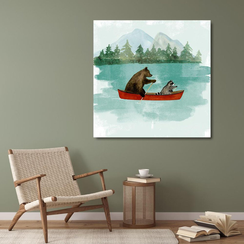 Alcott Hill® Barnes, Victor Gallery Wrapped Canvas Art Titled: Bear Lake I