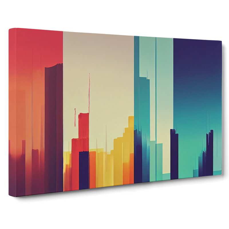 Delicious Skyscraper Skyline - Wrapped Canvas Print, 35cm H x 50cm W x 3cm D