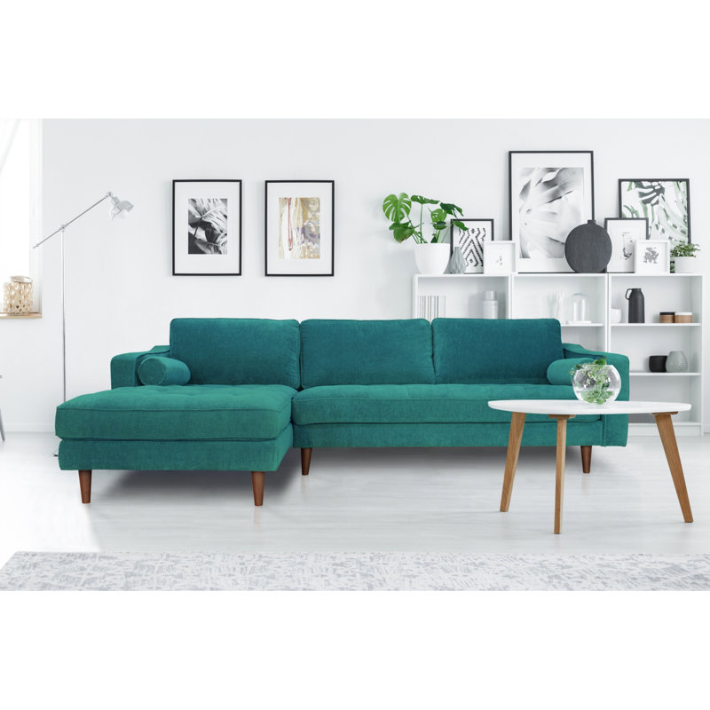 Canapé moderne ETERSON LAF TURQUOISE, Turquoise